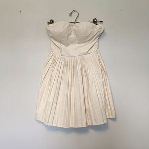 Tobi Strapless Pleated Dress